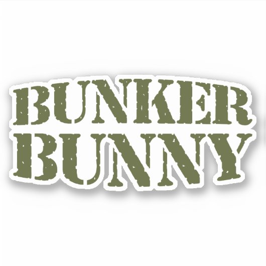 BUNKER BUNNY STICKER (Voorkant)