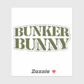 BUNKER BUNNY STICKER (Vel)
