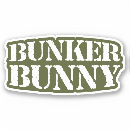 BUNKER BUNNY STICKER (Voorkant)