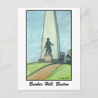 Bunker Hill Monument, Boston MA Briefkaart