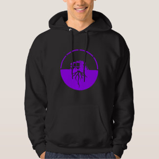 bunker logo (paars) hoodie