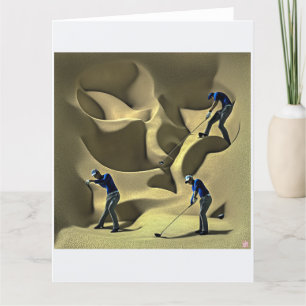 Bunker Trouble - Big Golf Card Bedankkaart
