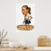 Bunker Trouble - Golf Art Print (Keuken)