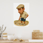 Bunker Trouble - Golf Art Print (Keuken)