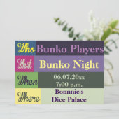 Bunko Moderne Invitation coloré (Debout devant)