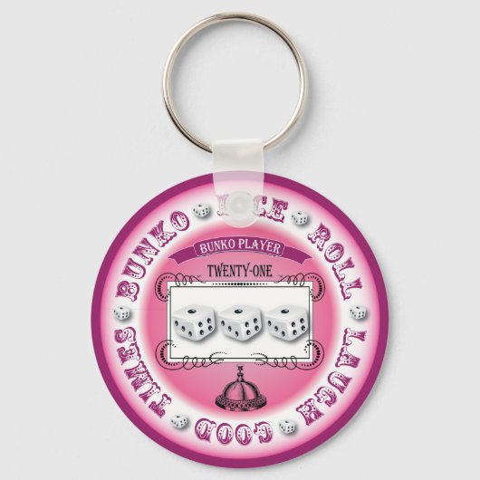 Bunko  Round Design Sleutelhanger (Voorkant)