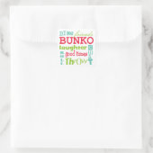 Bunko Subway Art van Artgeïnspireerd Vierkante Sticker (Tas)