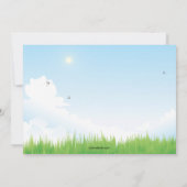 Bunnies bij het spelen Pasen Uitnodiging (Achterkant)