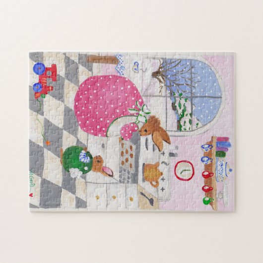 bunnies biscuits puzzle (Horizontal)