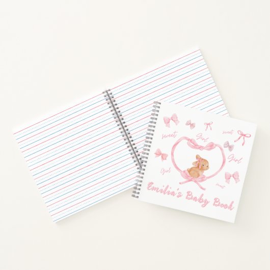 Bunnies & Bows Carnet spiral (Intérieur)