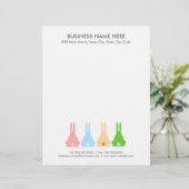 Bunnies Briefhoofd Ontwerp (Staand voorkant)