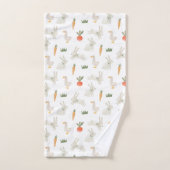 Bunnies & Canards sur le Motif de ferme (Serviette à main)