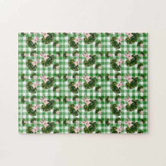 Bunnies dans le puzzle du chou (Horizontal)