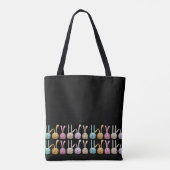 Bunnies dans un sac fourre-tout de rangée (Dos)
