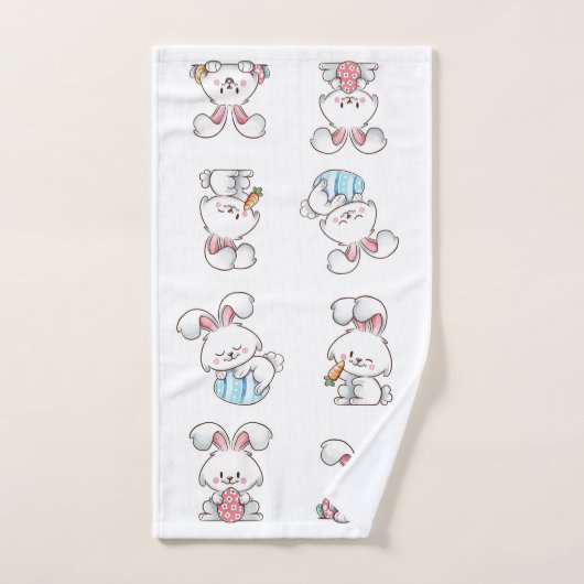Bunnies de Pâques (Serviette à main)