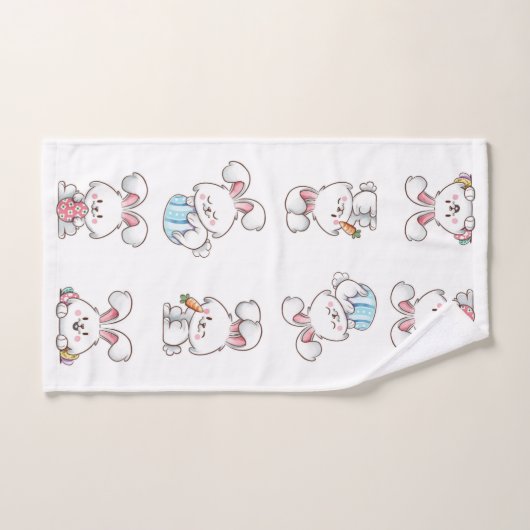 Bunnies de Pâques (Serviette à main)