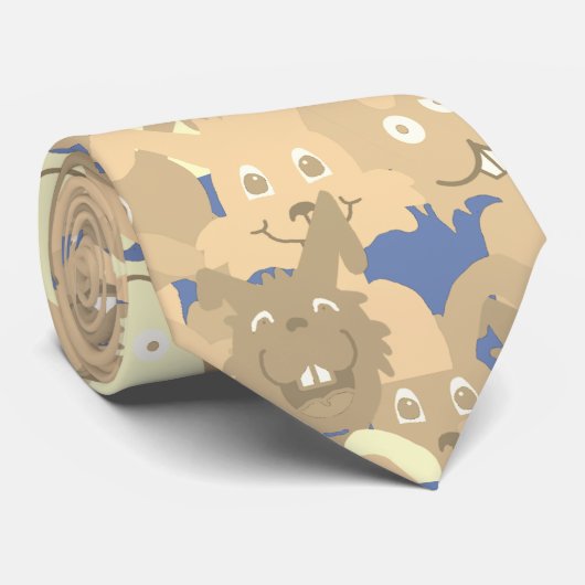 BUNNIES DE PÂQUES CRAZY plus que Cravate (Roulé)