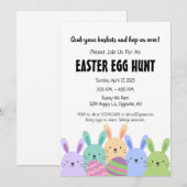 Bunnies de Pâques et Invitation à la chasse aux oe (Devant / Derrière)