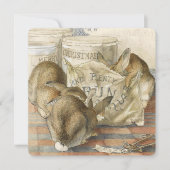 Bunnies de vente de gâteaux de vacances Faire-part (Devant)