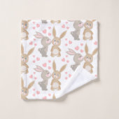 Bunnies doux et amarrés (Gant de toilette)