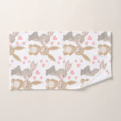 Bunnies doux et amarrés (Serviette à main)