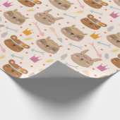 Bunnies en Beren Cadeaupapier (Hoek)