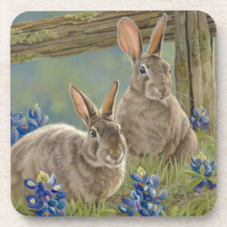 Bunnies en blauwbonnaars bier onderzetter