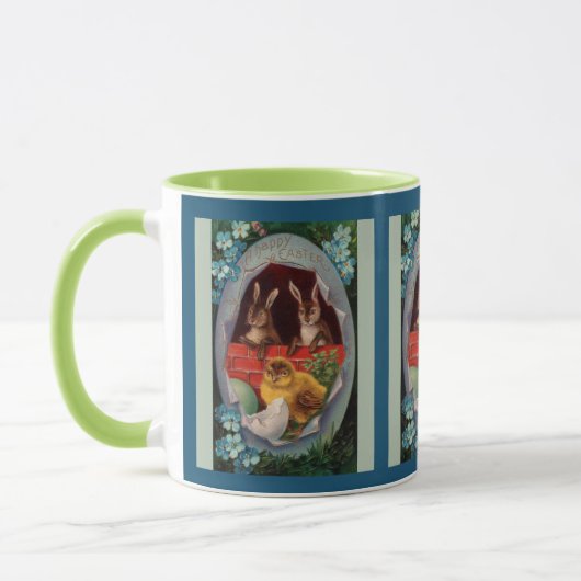 Bunnies en Chick Pasen Koffie Mok (Links)