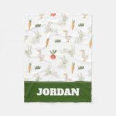 Bunnies en eenden op het Boerderij Pattern Fleece Deken (Voorkant)