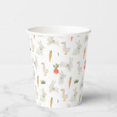 Bunnies en eenden op het Boerderij Pattern Papieren Bekers (Rechts)
