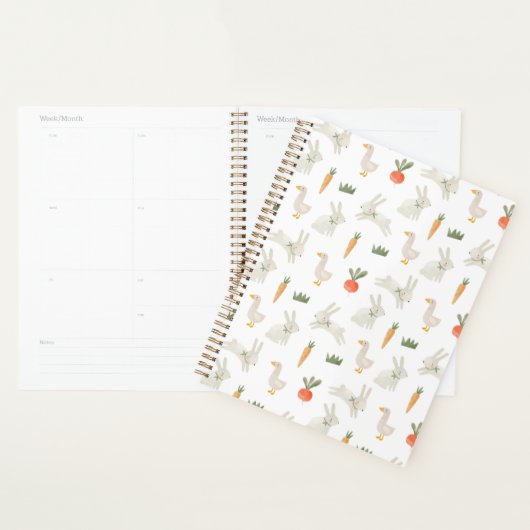 Bunnies en eenden op het Boerderij Pattern Planner (Display)