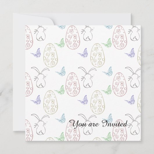 Bunnies en eieren kaart (Voorkant)