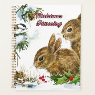 Bunnies et oiseaux Profitez du planificateur de No