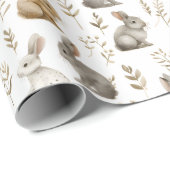 Bunnies & Foliage Wrapping Papier (Rol Hoek)