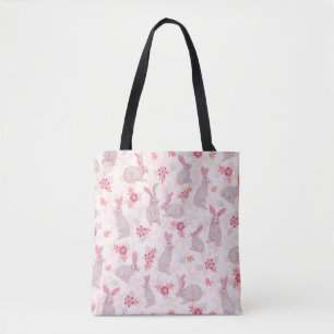 Bunnies in de Canvas tas van het Vloerveld