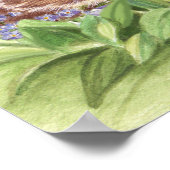 Bunnies in de tuin poster (Hoek)