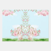 Bunnies in Love Wrapping Paper Flat Sheet Set van (Voorkant 2)