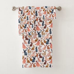 BUNNIES INDÉPENDANTES Pastel Aquarelle Rabbit