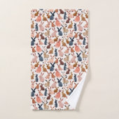 BUNNIES INDÉPENDANTES Pastel Aquarelle Rabbit (Serviette à main)