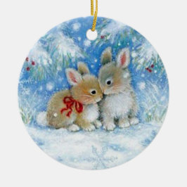 Bunnies Keramisch Ornament