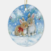 Bunnies Keramisch Ornament (Links)