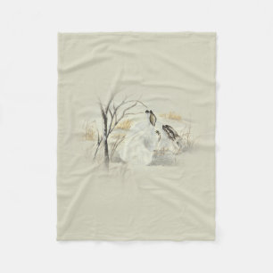 Bunnies/konijnen Fleece Deken