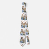 Bunnies Lapin Flower Cravate lapin (Devant)