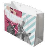 Bunnies Peeking dans le sac de Père Noël (Dos Angle)