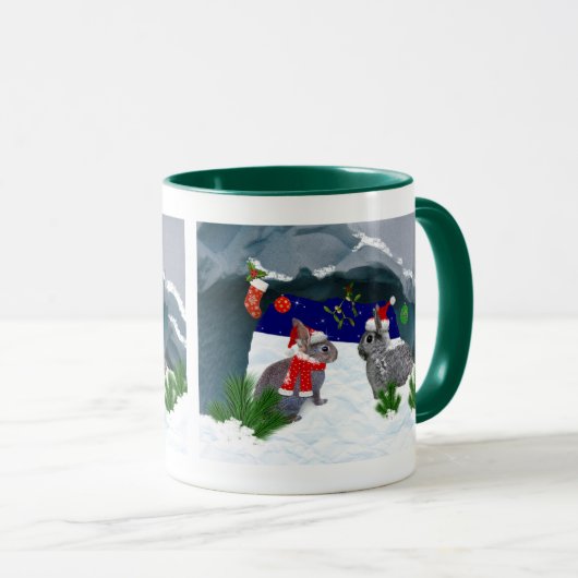 Bunnies sous la Mug Mistletoe (Devant droit)