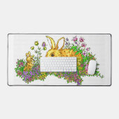 Bunnies Springtime dans un champ de fleurs (Clavier et souris)