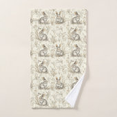 Bunnies Whimsical Woodland (Serviette à main)