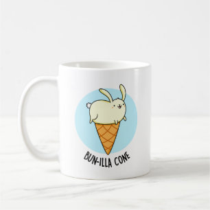 Bunnilla Cone Funny Bunny Vanilla Ice Cream Pun Koffiemok