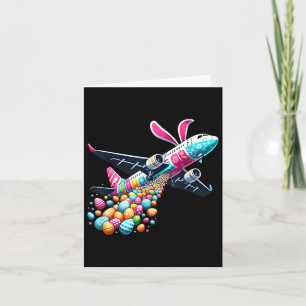 Bunny Airplane Easter Egg Mannen Kinder Jongens Ea Kaart