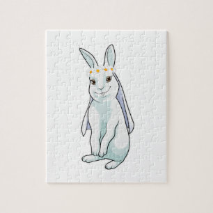 Bunny als Bride met de grote bloemen Legpuzzel
